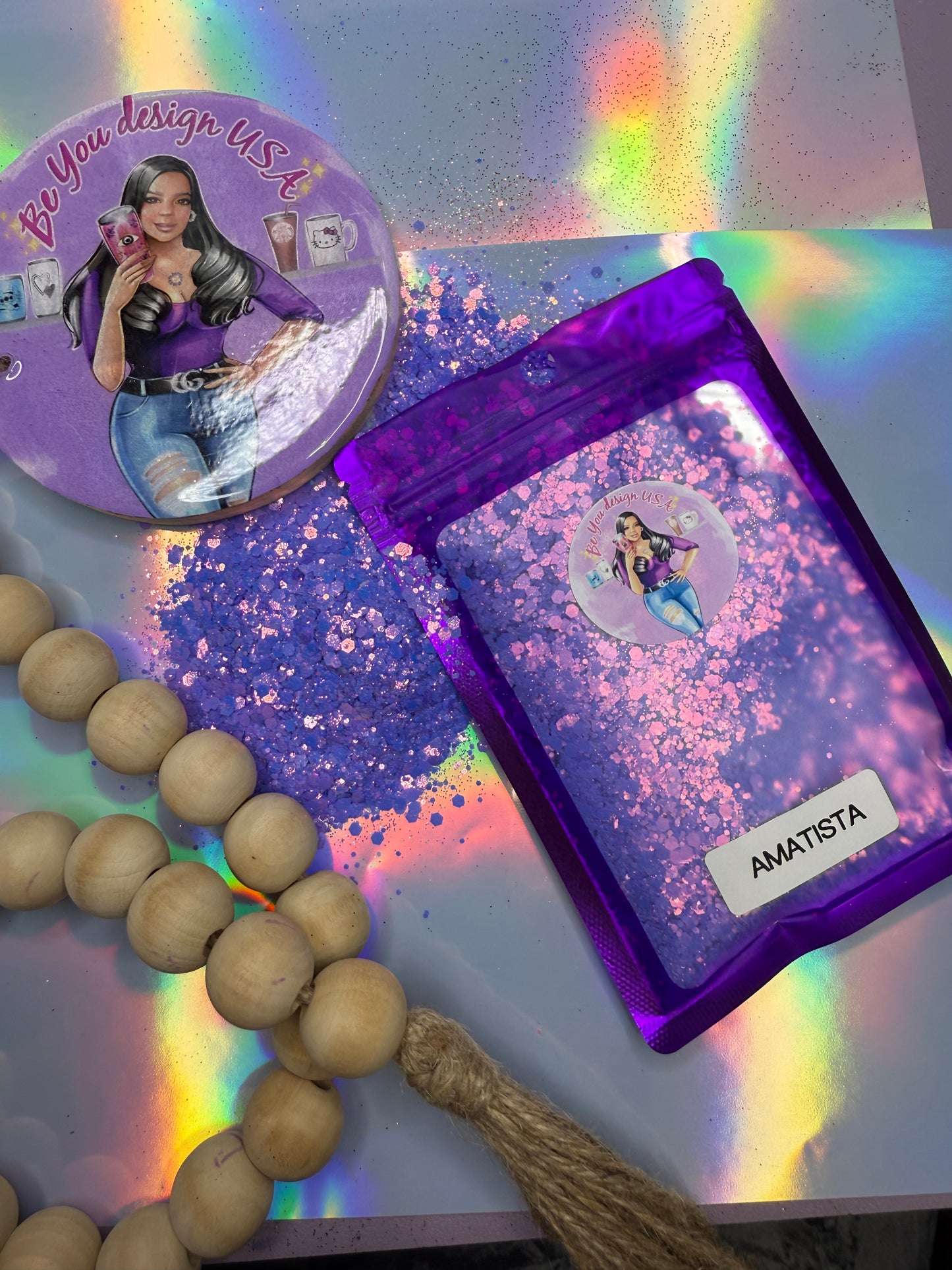 Amatista Glitter Chunky 2 oz