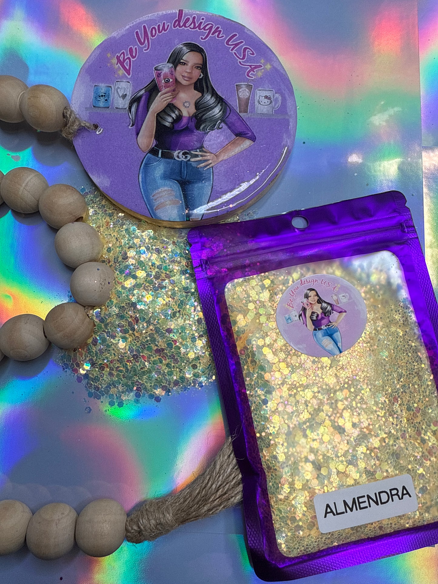 Almendra Glitter Chunky 2oz