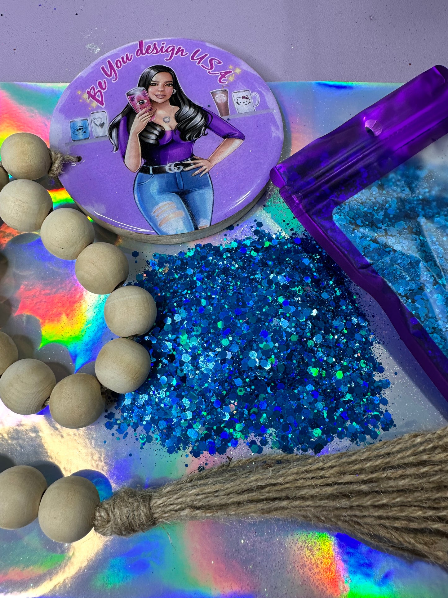 Royal glitter chunky holográfico