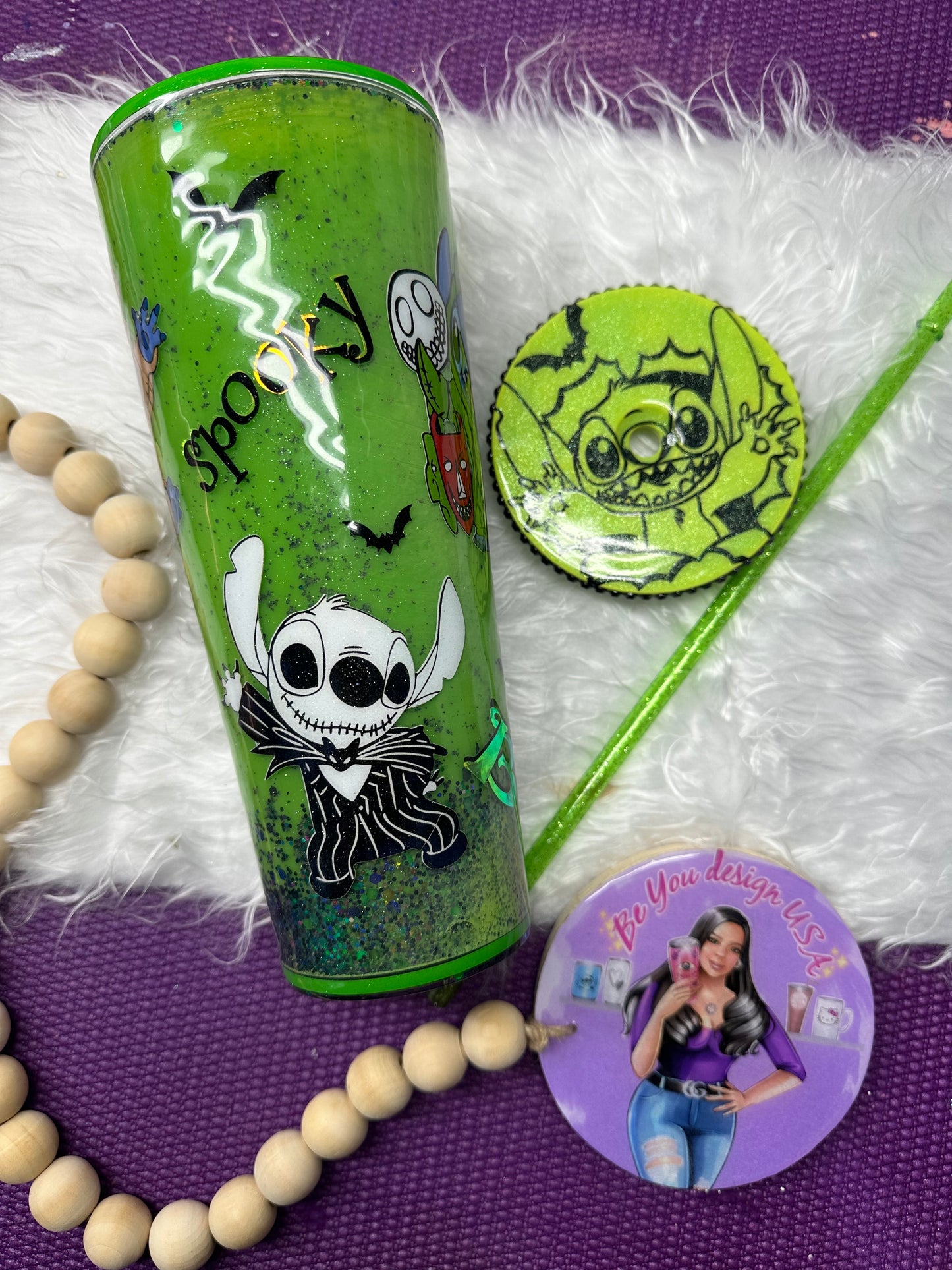 Vaso Stitch Hallowen 24 oz