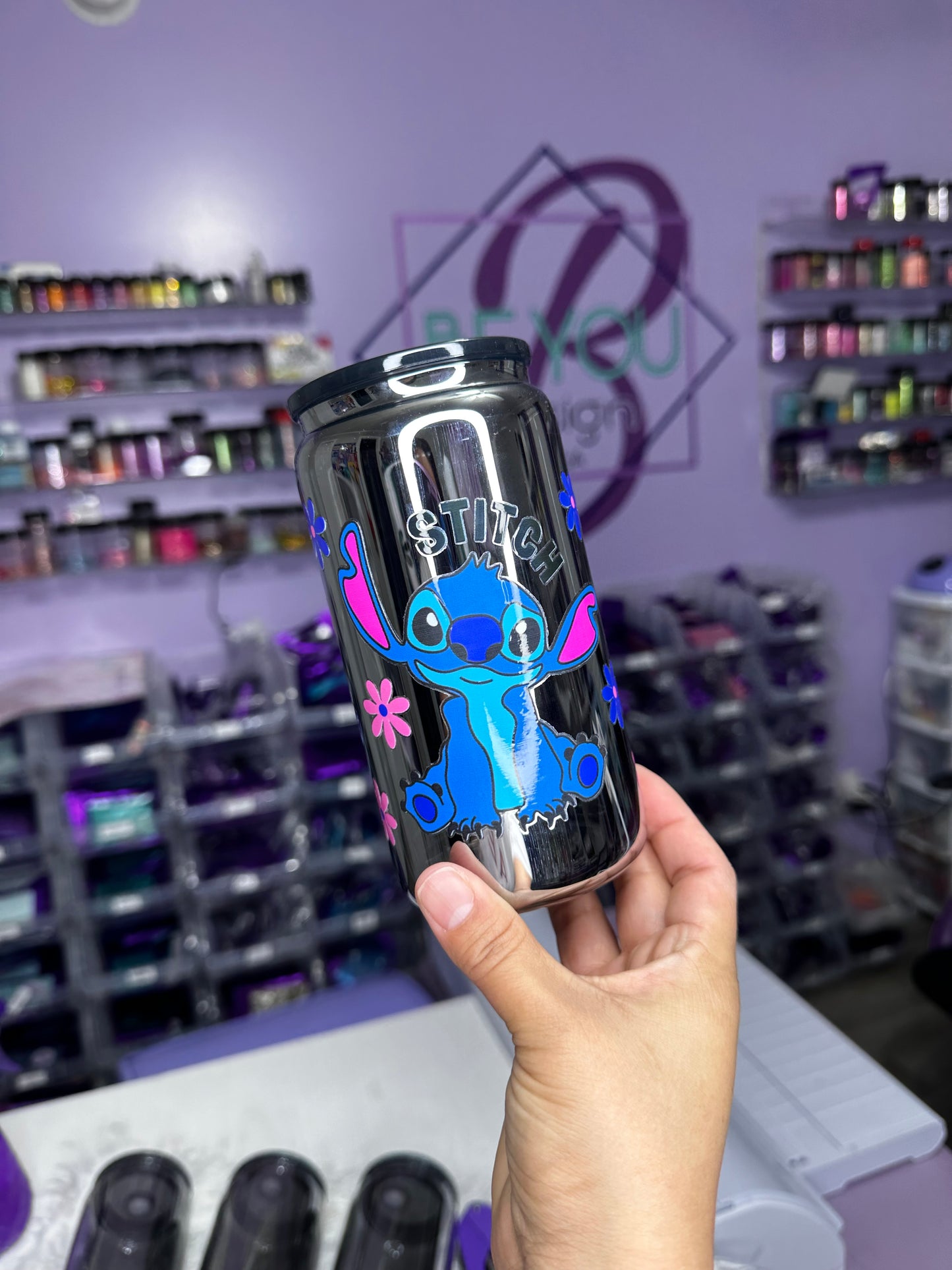 Vaso Cromado 16 oz ideal para aplicar UV DTF