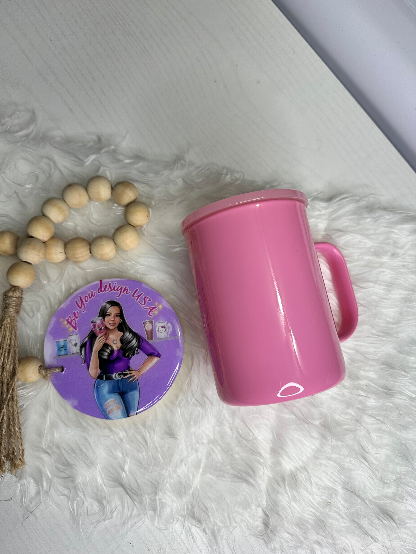 Taza pink para sublimación 17 oz