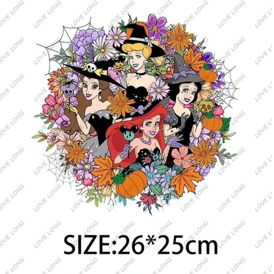 DTF TRANSFER PRINCESS HALLOWEEN 012