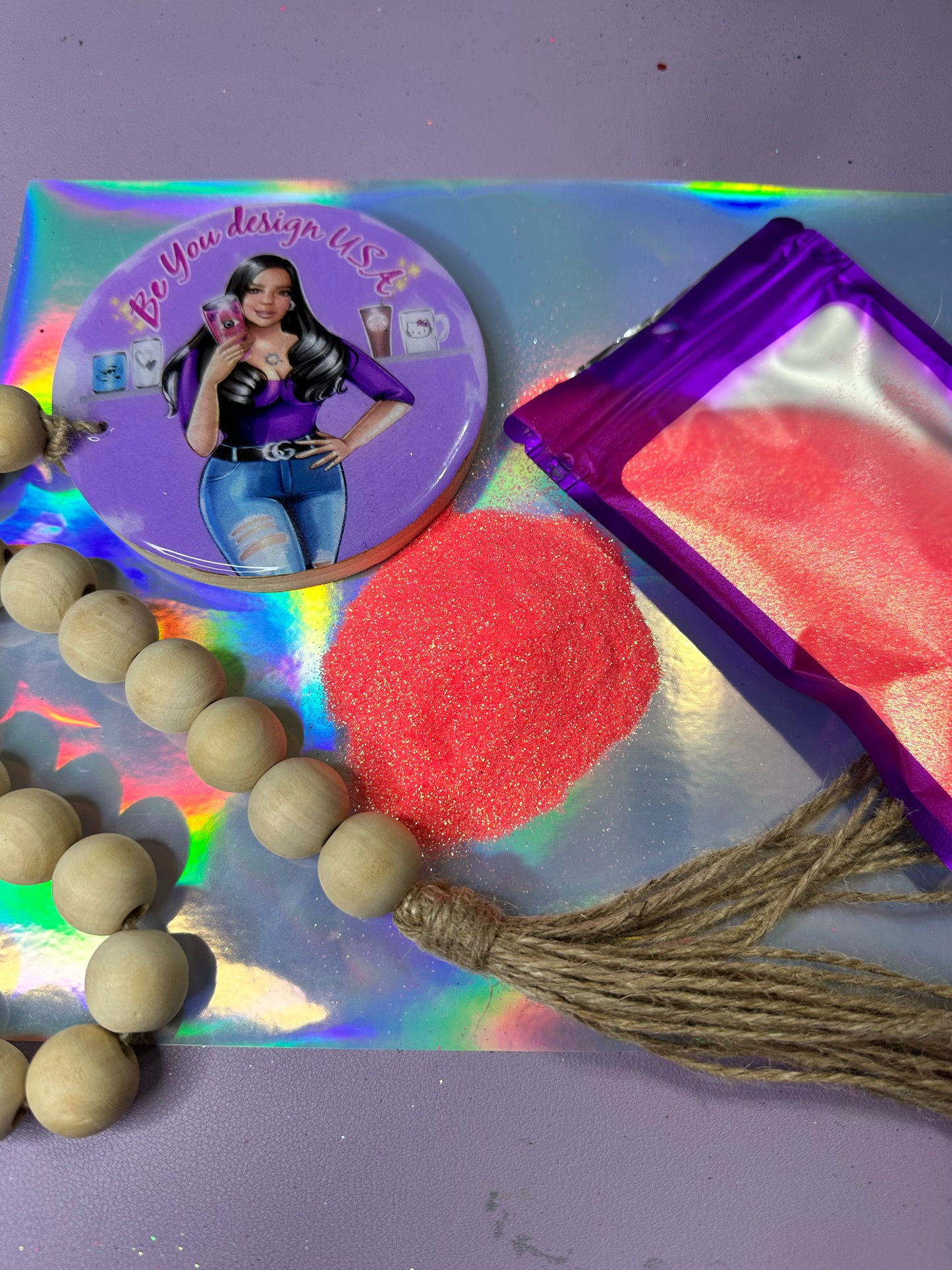 Chicle glitter fino