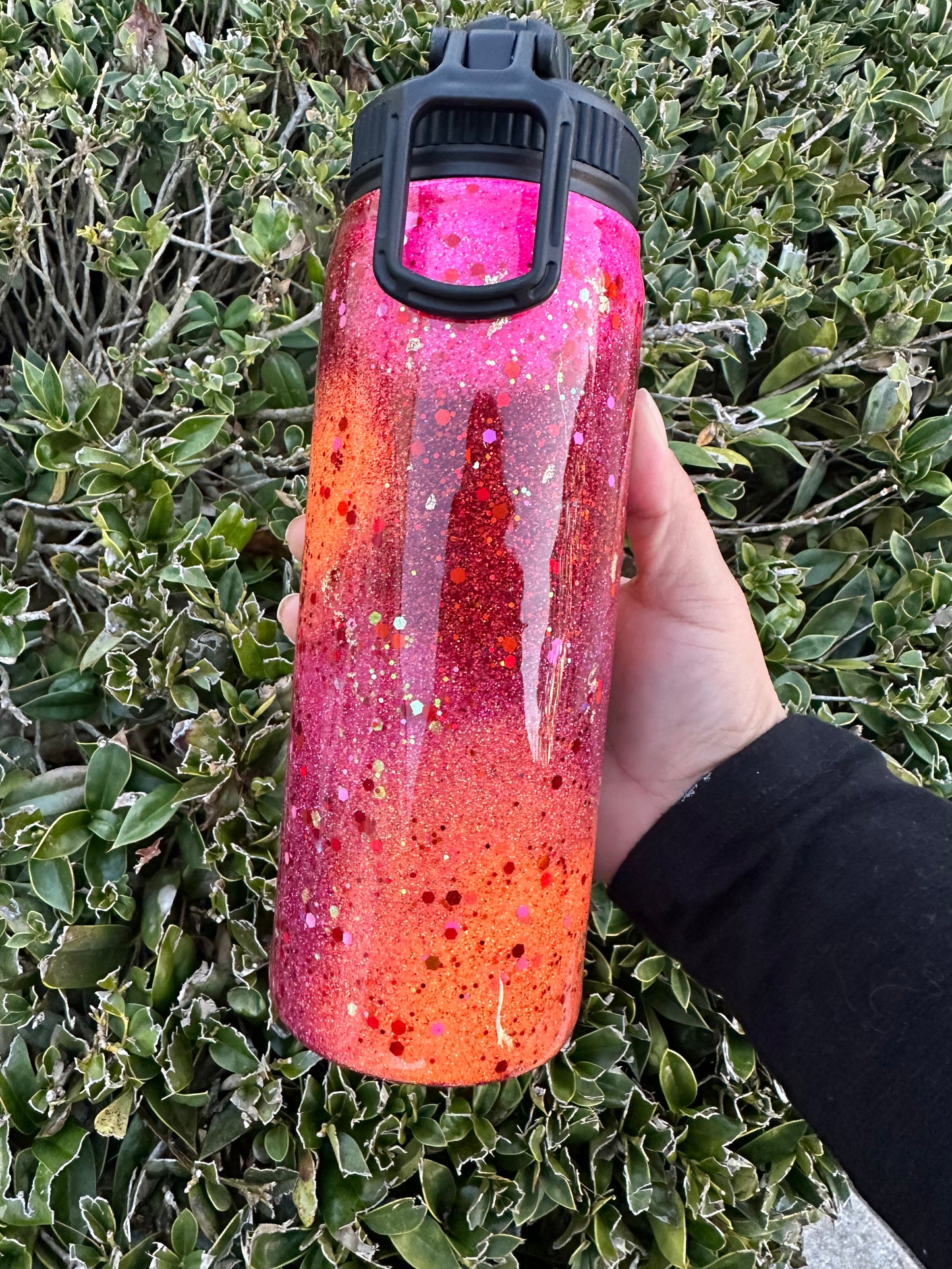 Tumbler red 25oz resin art cup