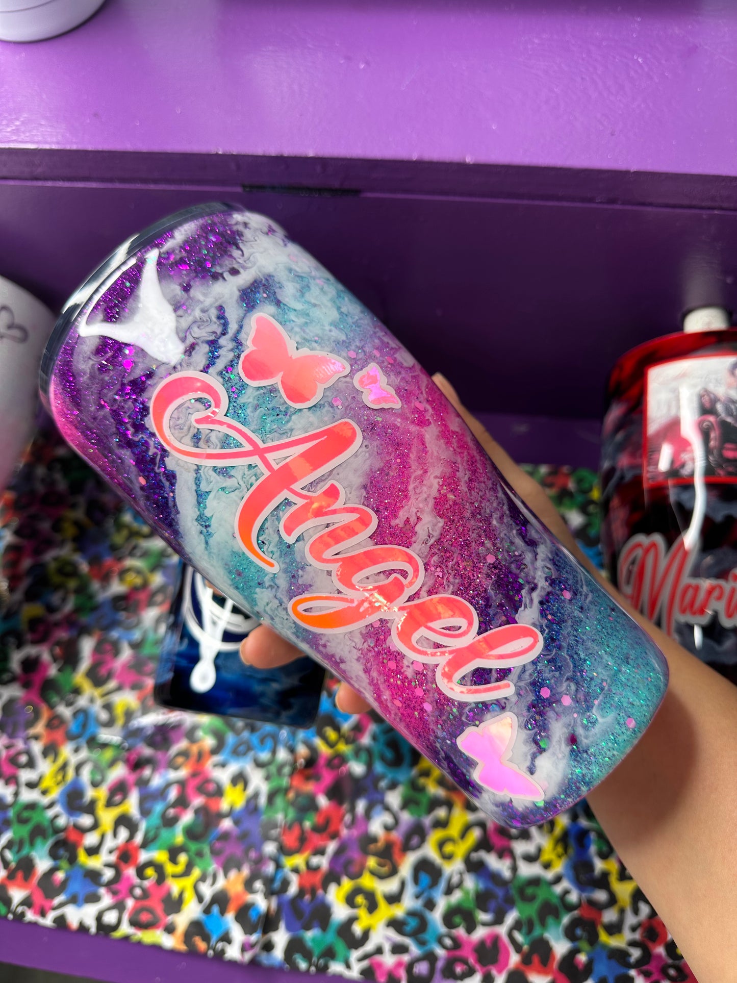 Tumbler 30oz resin art cup