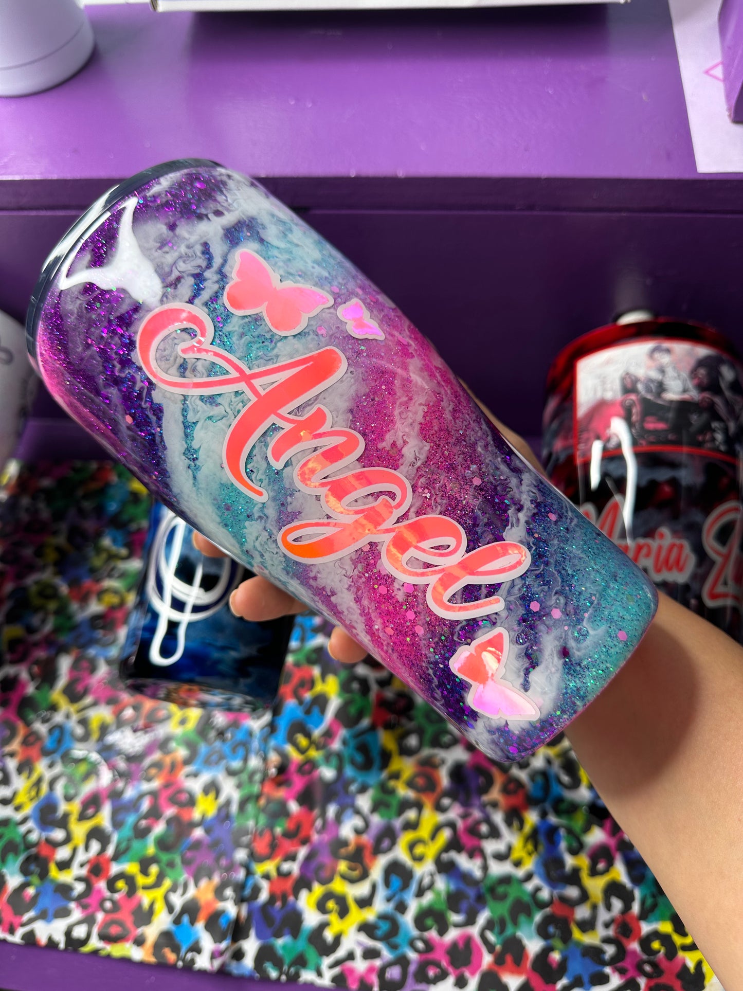 Tumbler 30oz resin art cup