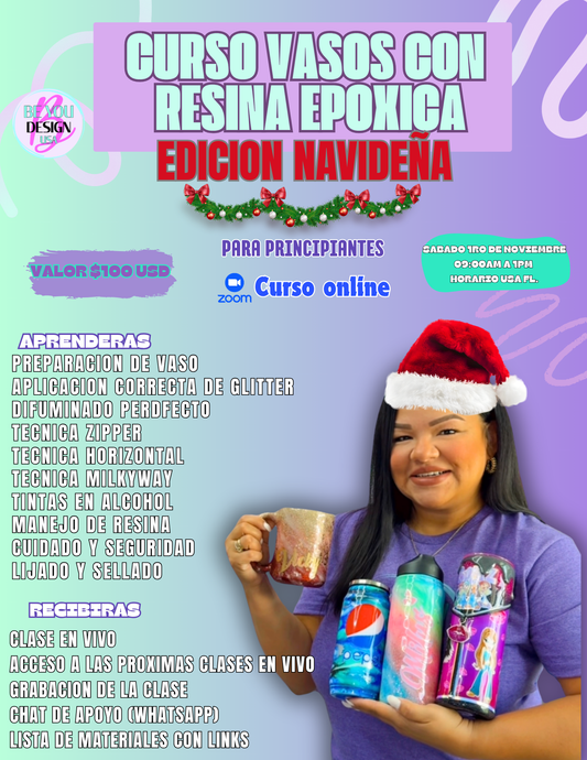 Curso Vasos con resina epoxica
