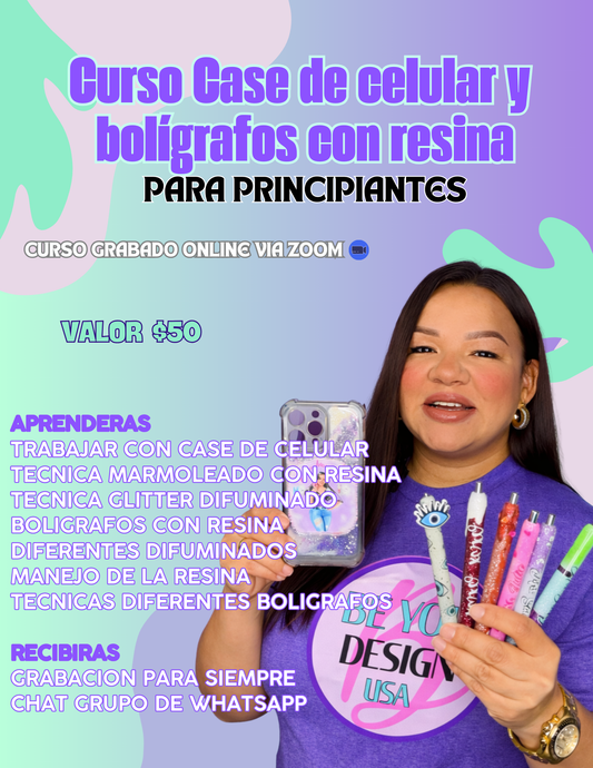 Curso BOLÍGRAFOS Y CASE DE TLF EN RESINA