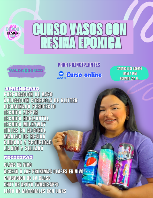 Curso Vasos con resina epoxica