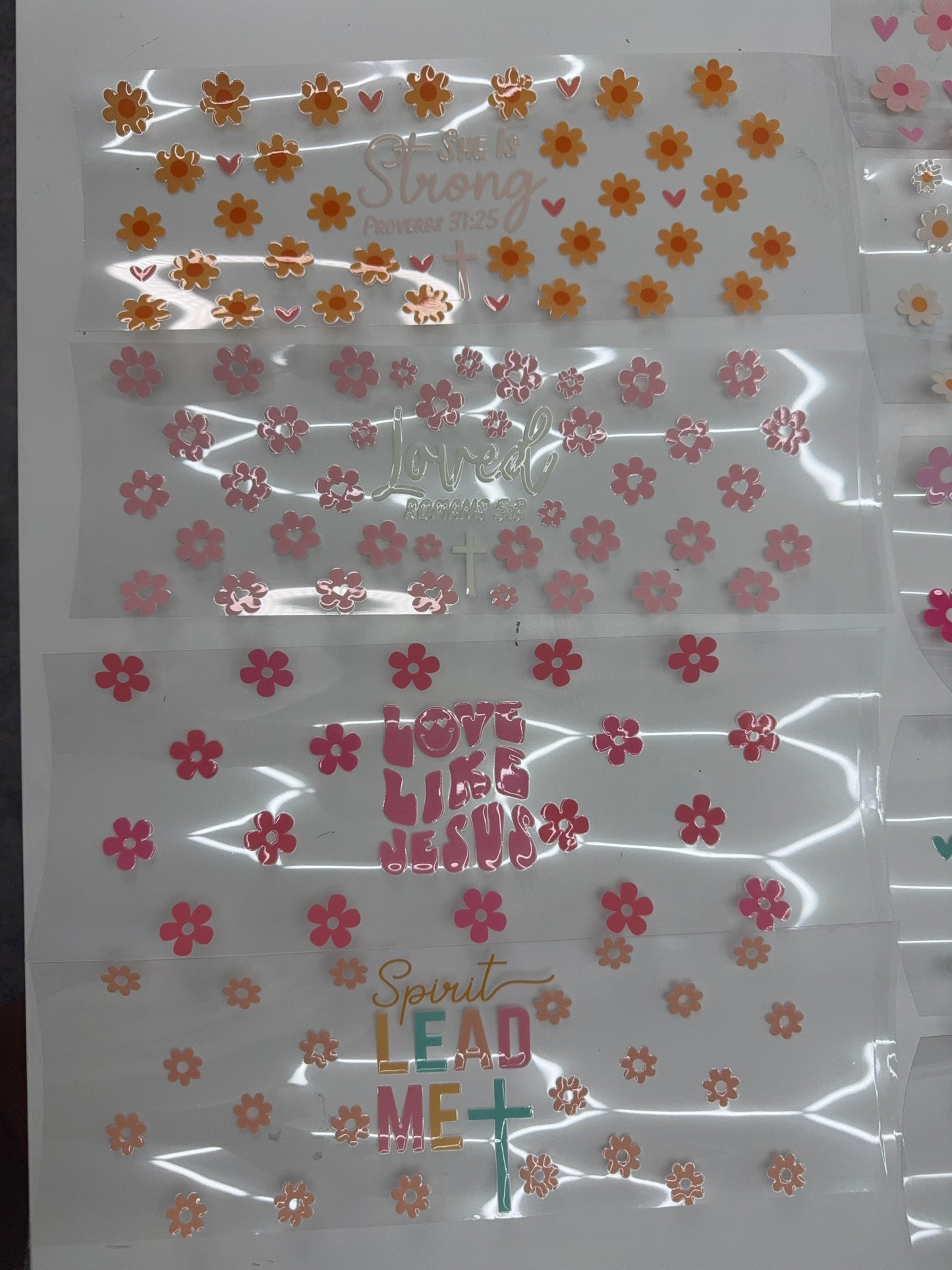 UV DTF Cristian para vasos de 16 oz