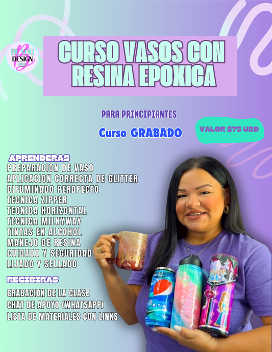 Curso Vasos con resina epoxica