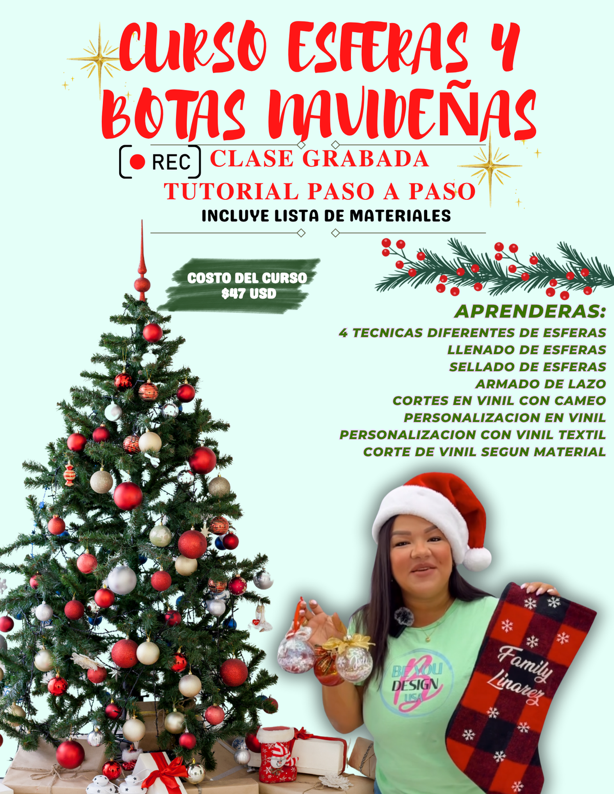 Curso Esferas y botas personalizas