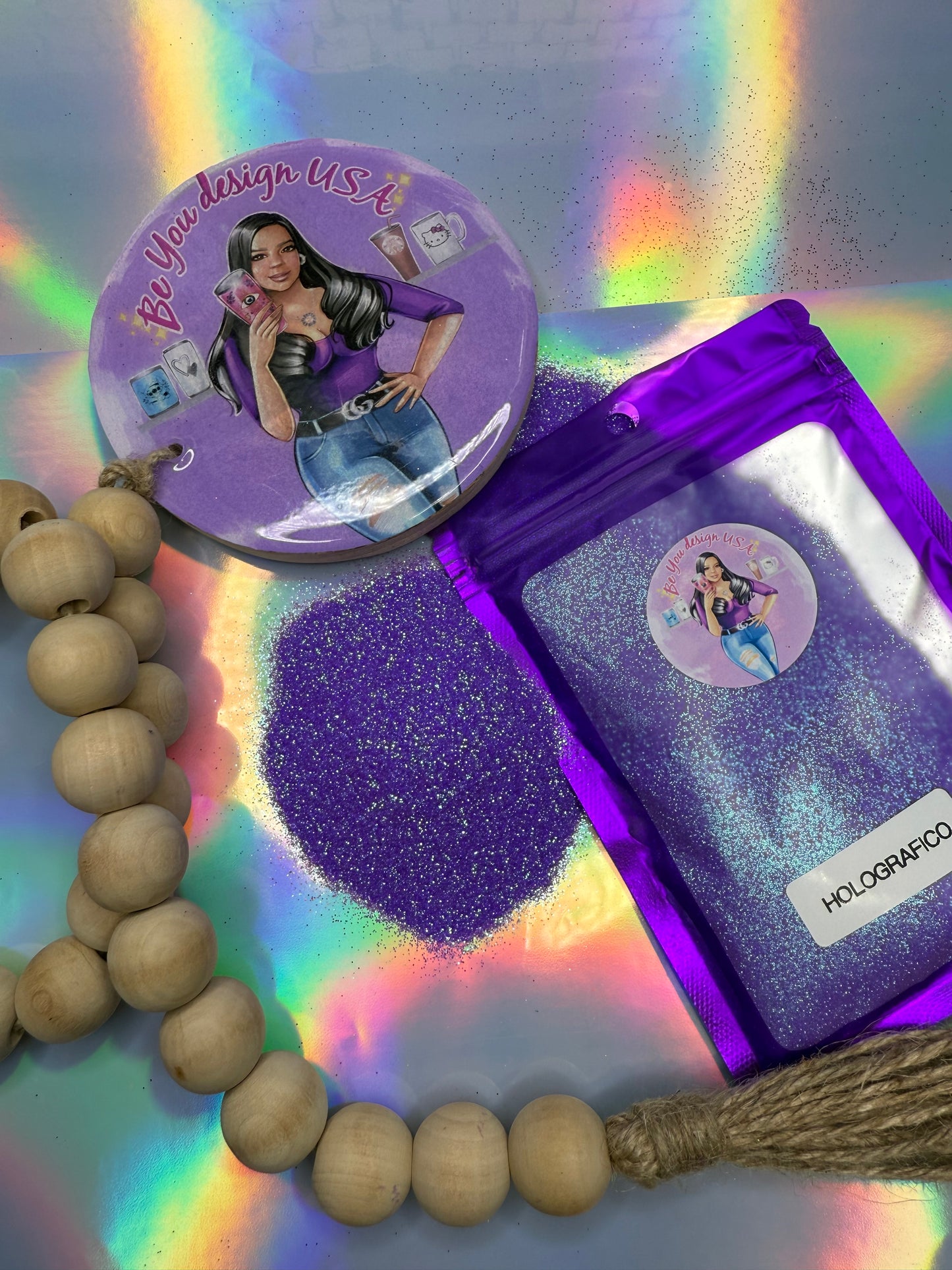 Holografico glitter fino 2 oz