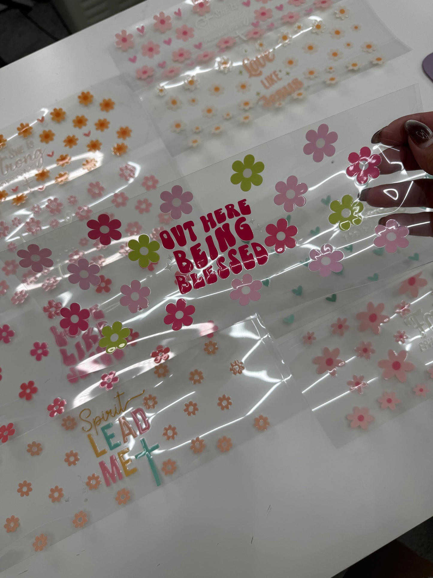 UV DTF Cristian para vasos de 16 oz