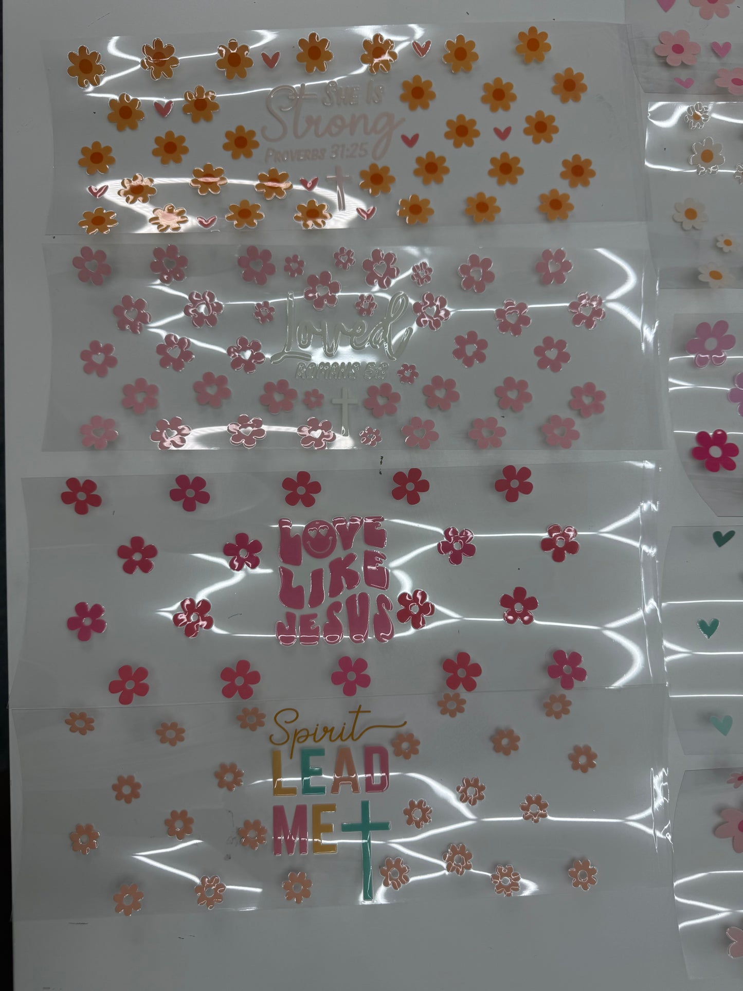 UV DTF Cristian para vasos de 16 oz