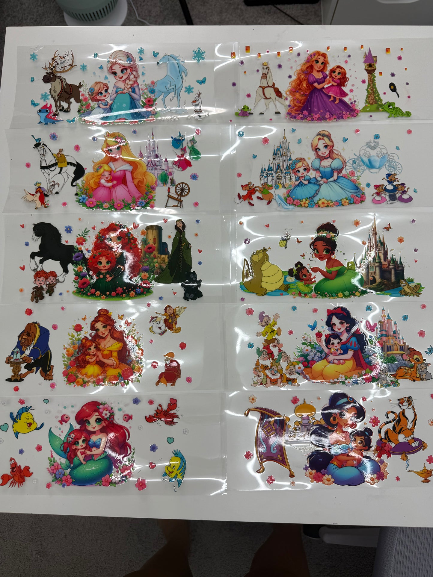 UV DTF Princess vaso 16 oz