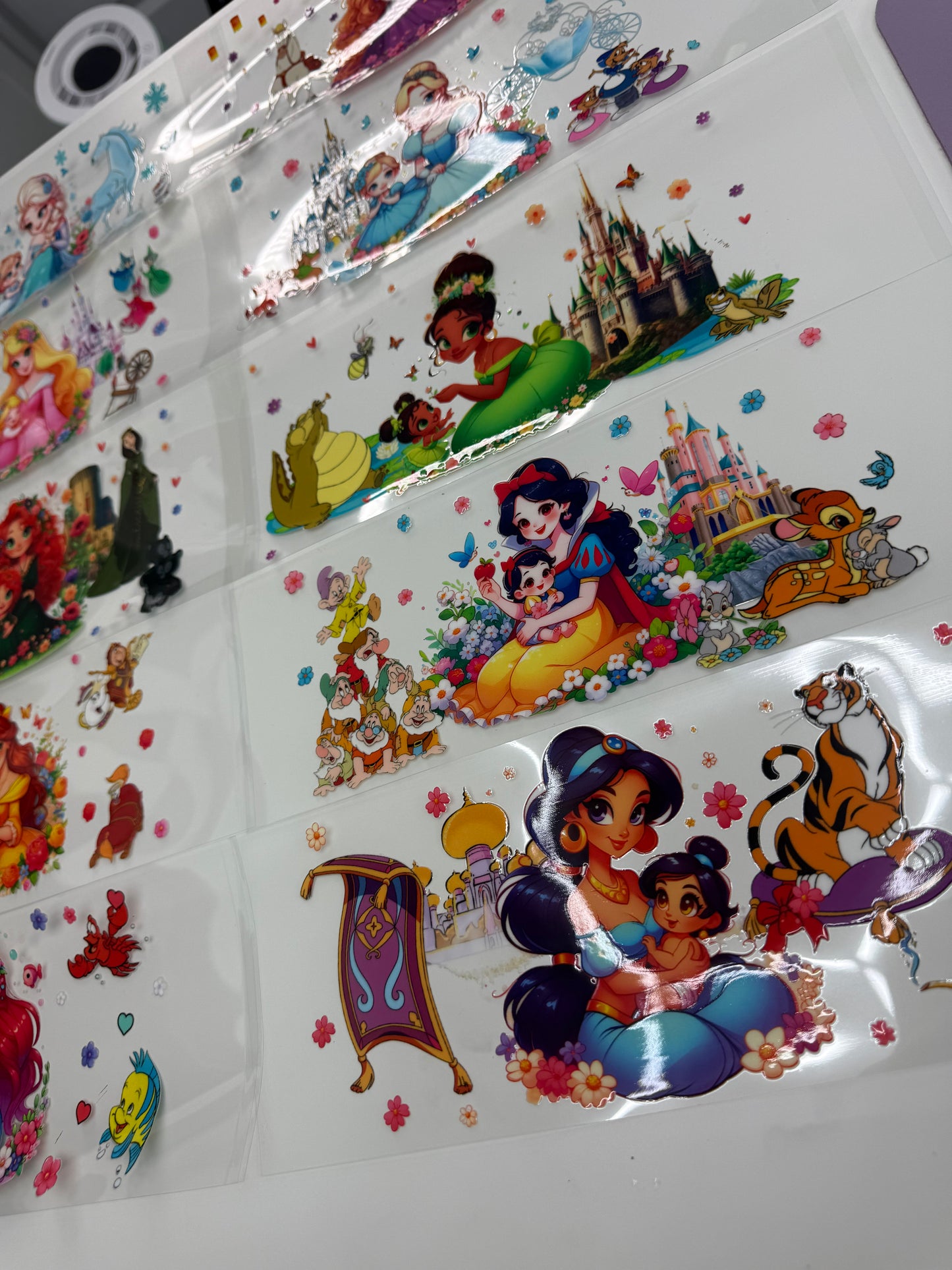 UV DTF Princess vaso 16 oz