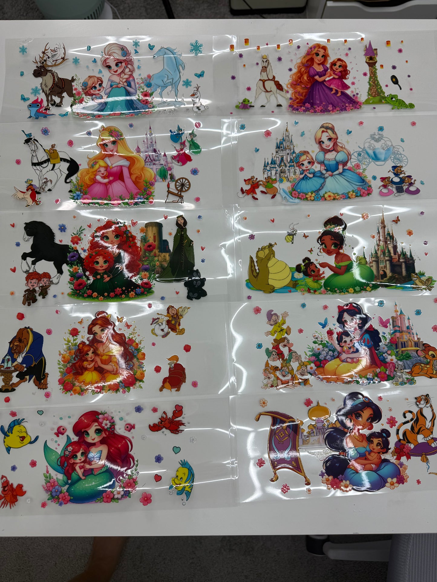 UV DTF Princess vaso 16 oz