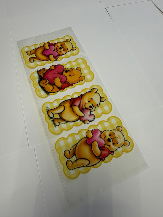 UV DTF Winnie Pooh vaso 16 oz