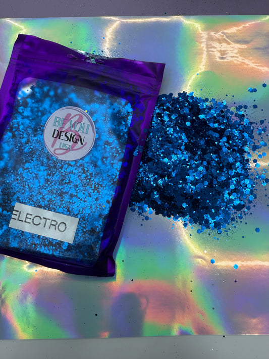 Electro glitter chunky holografico