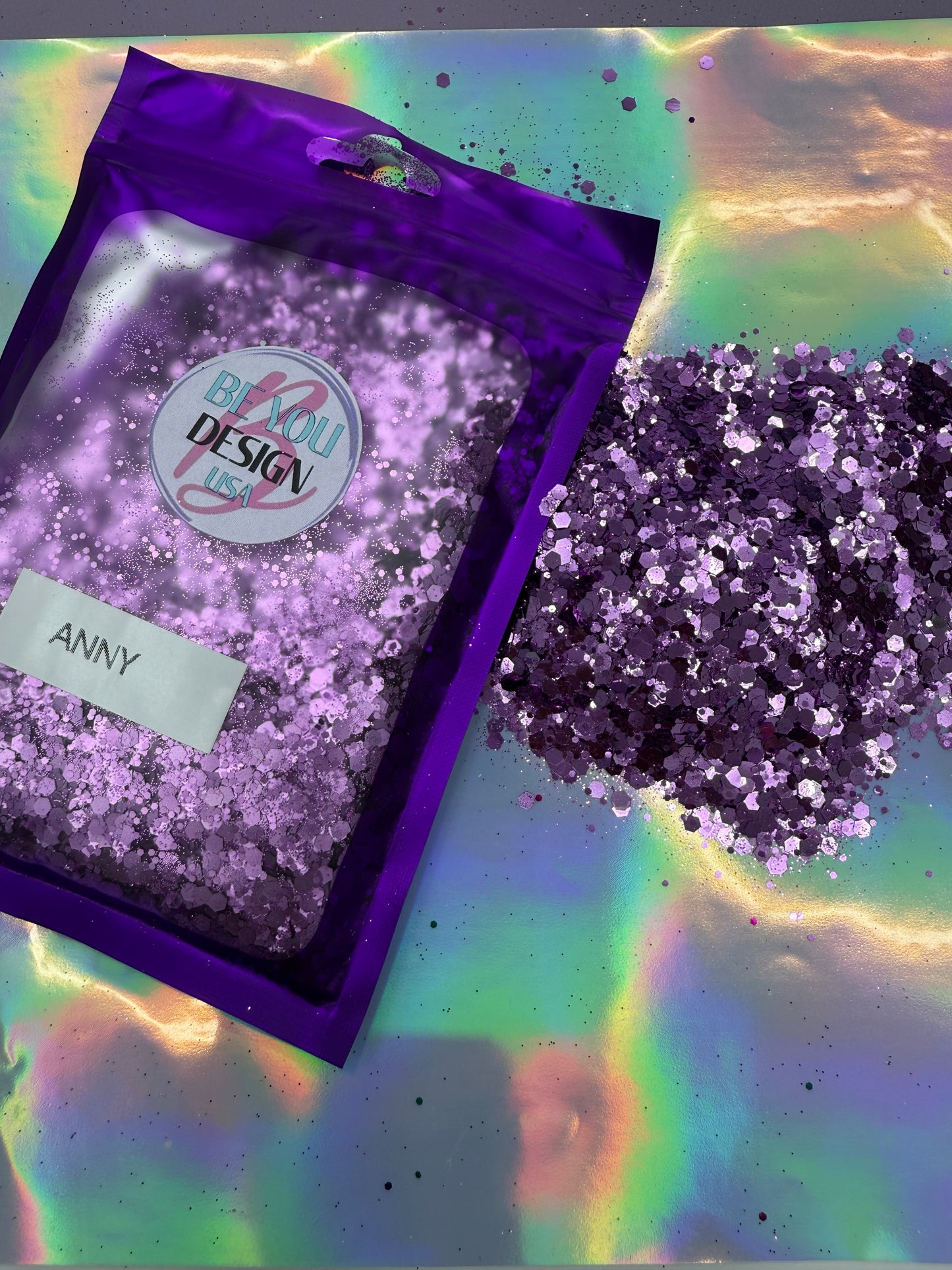 Anny glitter chunky metalico