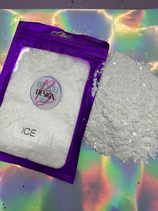 Ice glitter chunky metálico
