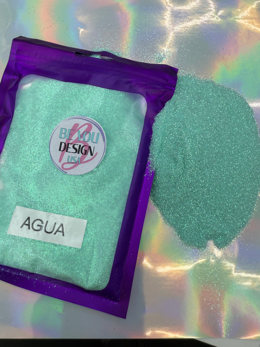 Agua glitter fino
