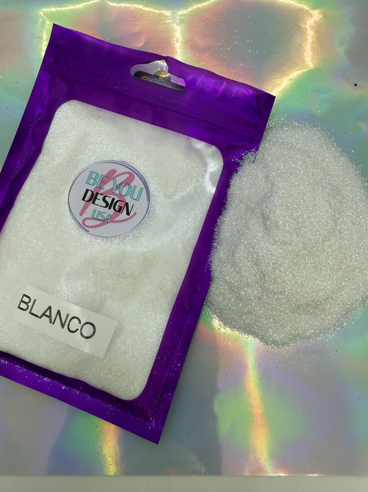 Blanco glitter fino