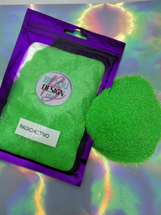 Radioactivo glitter fino