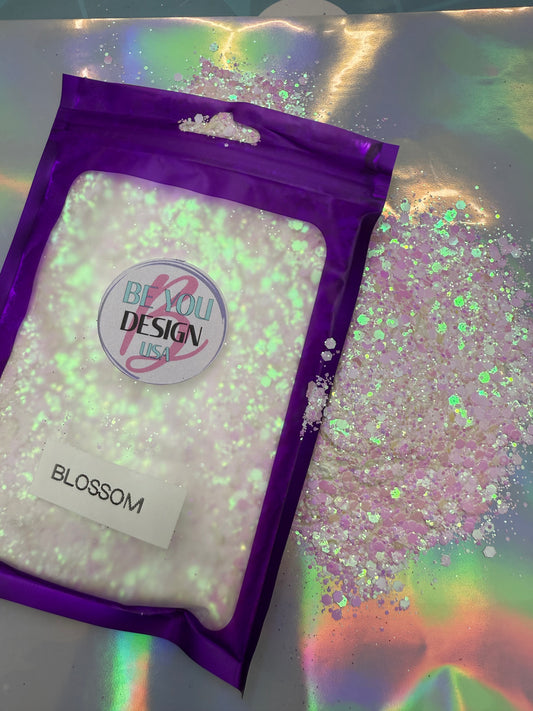 Blossom glitter chunky metálico