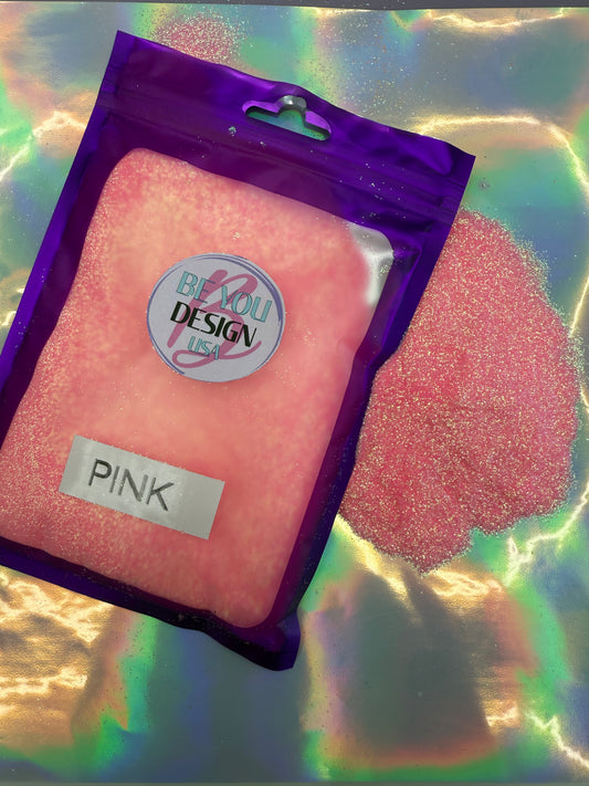 Pink glitter fino
