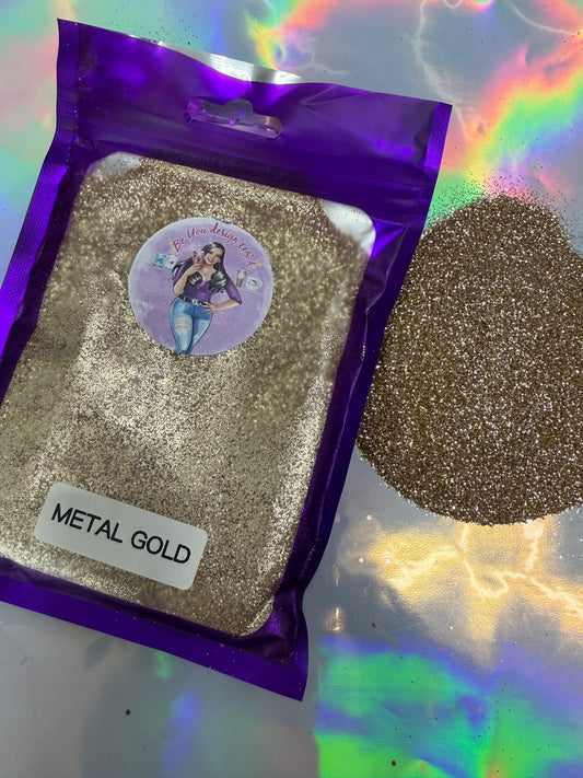 METAL GOLD glitter fino