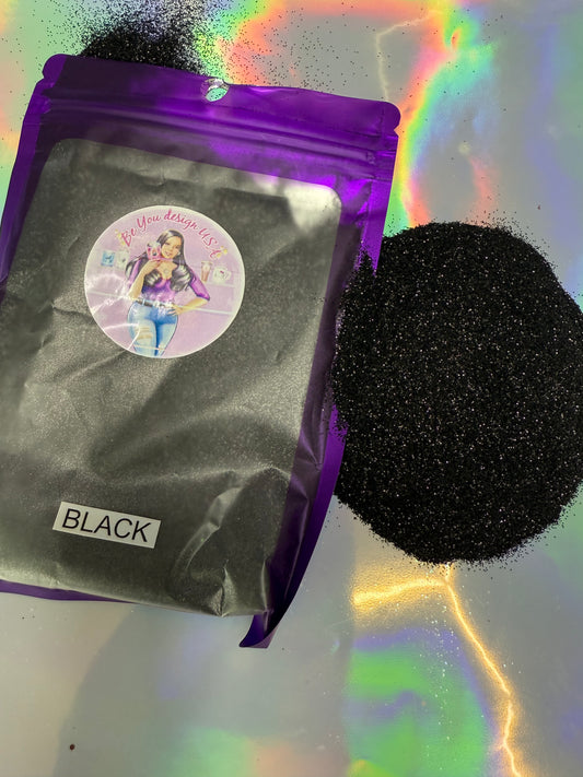 Black Fino glitter