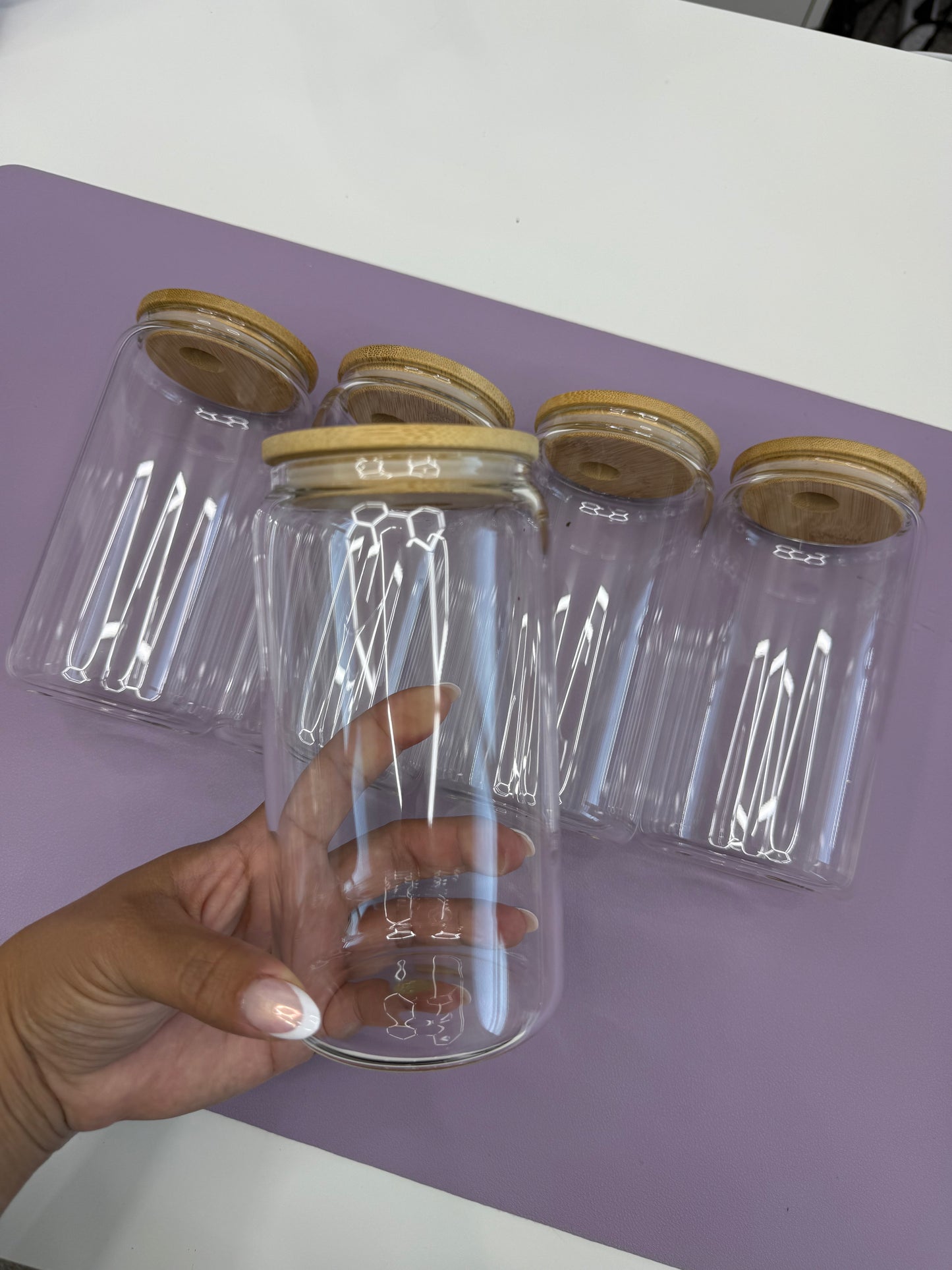 Vasos 16 oz de vidrio