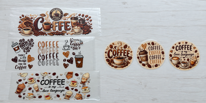 UV DTF Coffee con tapa
