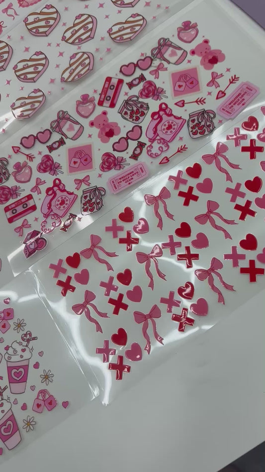 UV DTF LOVE para vasos de 16 oz