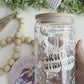 Mom daily affirmations clear can glass